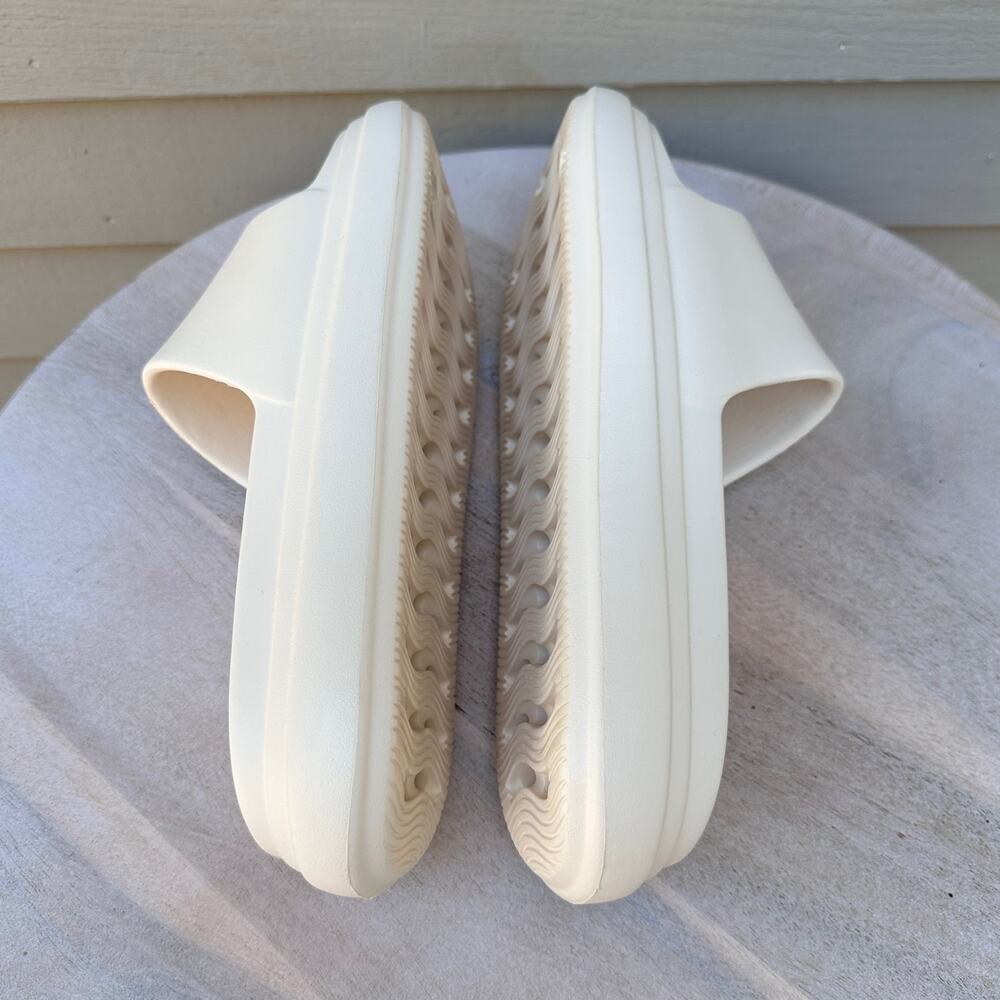 Billabong Cloud Mens Recovery Slides Size 6 Cream Cushioned Sandals New - Picture 10 of 12